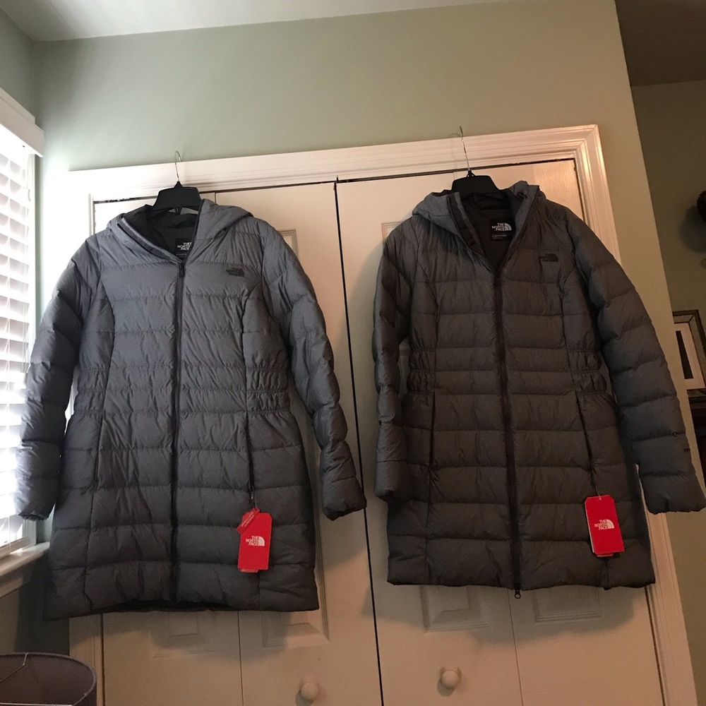 Brand new woman’s down North Face coats